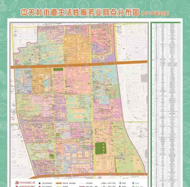 北京中关村地图 北京海淀中关村街道发布生活性服务业网点地图