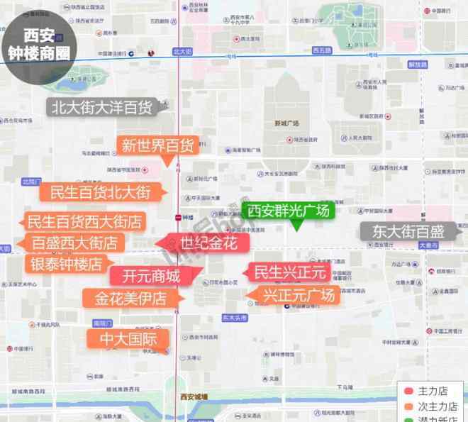 商圈图 西北TOP20商圈主力店业绩曝光