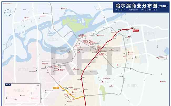 松雷商业 哈尔滨首张商业地图发布：商业项目达90个