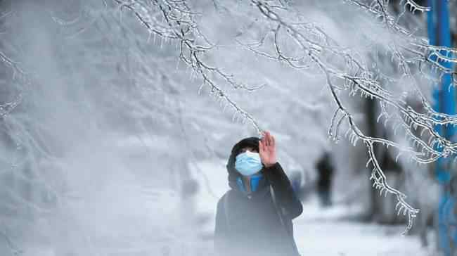 东北大妈用雪洗貂皮大衣