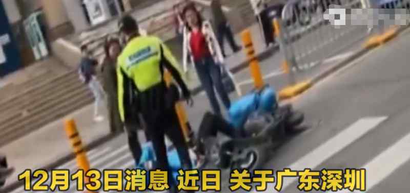 外卖员逆行被交警连人带车拽倒 究竟发生了什么