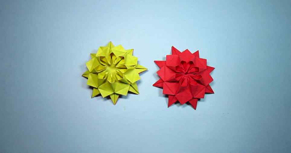 太阳花的折法 折纸大全简单又漂亮花，一张纸就能学会太阳花的折法