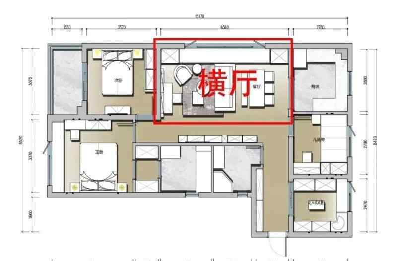 横厅 为什么越来越多人喜欢“横厅”户型，住过才知道，真的很舒适！