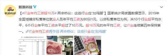 IT业年均工资超16万 具体什么情况