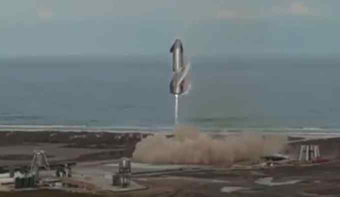 现场画面！SpaceX星际飞船成功进行高空试飞 着陆数分钟后爆炸