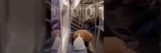 纽约众多无家可归者占据地铁 病毒在肮脏的火车上传播