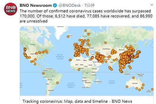 全球确诊超17万 具体是什么情况哪些国家人数较多