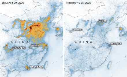 中国空气中的二氧化氮含量显著下降 这是什么原因