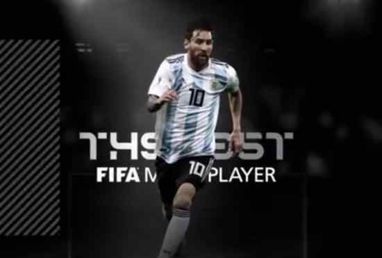梅西第6次荣膺世界足球先生 足球史上唯一一位
