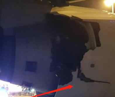 泰航起飞前爆炸声 客机出现裂缝乘客拍下了照片（图）