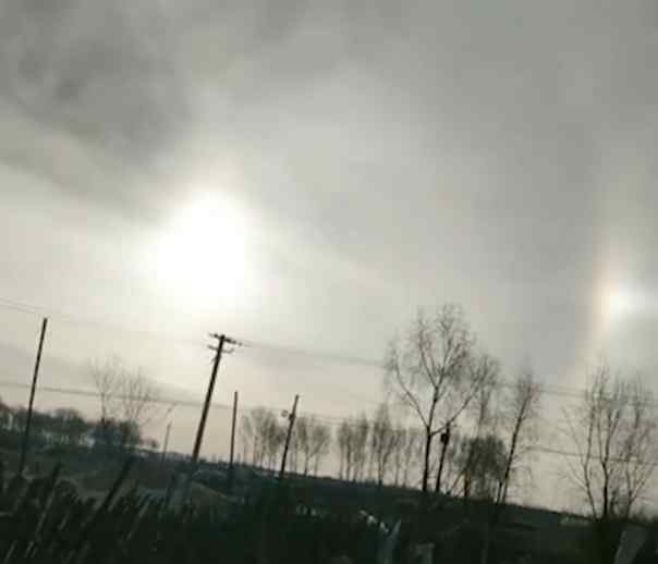黑龙江多地出现“3个太阳” 巨大光晕环绕空中 又是这种天象