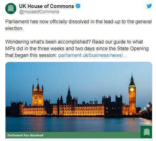 英国议会宣布解散 为什么会解散什么原因