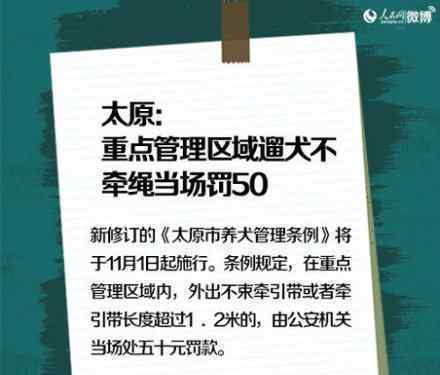 太原最严养狗令实施 太原养狗令具体什么内容