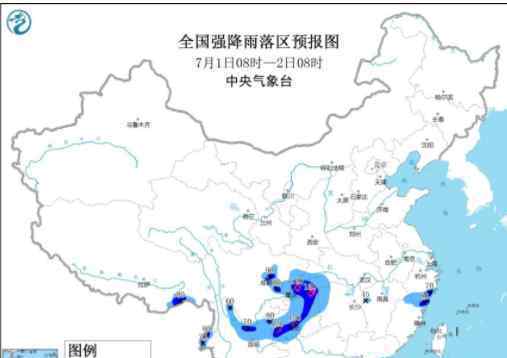 中央气象台连发30天暴雨预警 具体都有哪些城市有暴雨