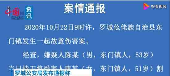 广西男子持刀割伤女子后跳楼死亡 警方官方通报如何说