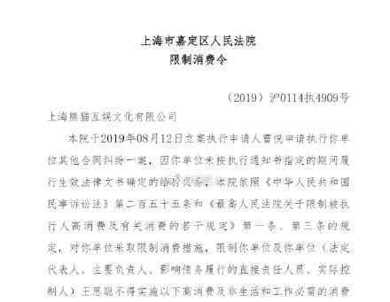 王思聪被限制高消费怎么回事高消费行为有哪些