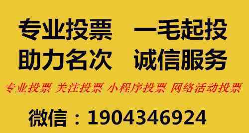 微信投票在哪可以花钱买票，水军刷票1000多少钱?