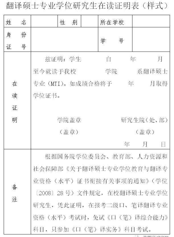 人事部翻译考试 2019年度下半年翻译专业资格（水平）考试报名通知