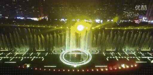 揭阳喷泉 揭阳榕江大型音乐喷泉春节连续表演七天！