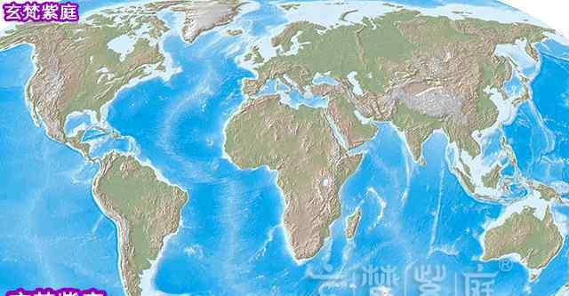 风水图 全球龙脉风水图详解 地球人类文明的兴衰缘由——龙脉！