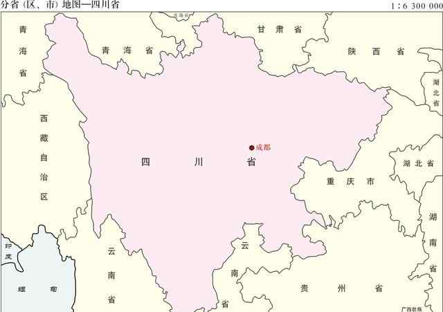 四川电子地图 2019新版标准地图--------------四川省地图
