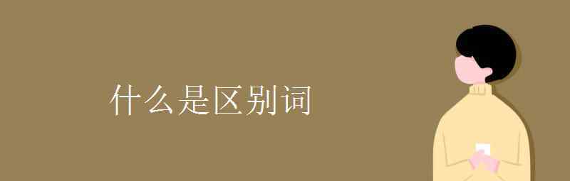 语文知识：什么是区别词 这意味着什么?