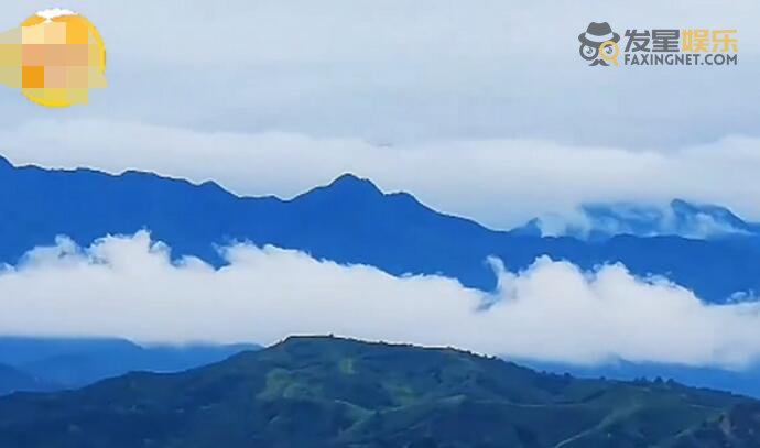 秦岭 雨后出现云横秦岭景观 美画画卷景色让人流连忘返不舍离去