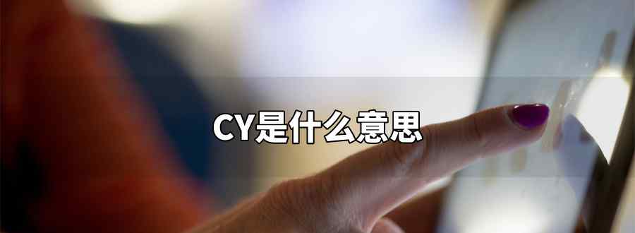 cy是啥意思