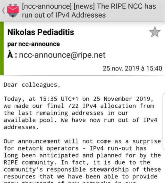 全球IPv4地址耗尽是咋回事IPv4地址耗尽意味着什么