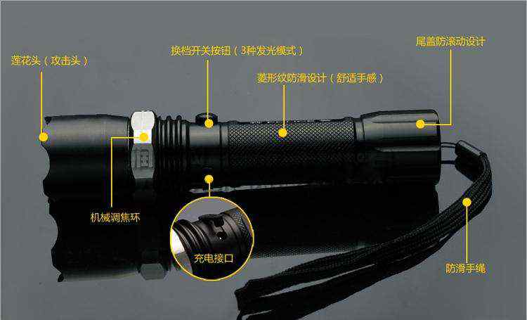 手电筒的光 强光手电筒10个部分的作用，了解几个
