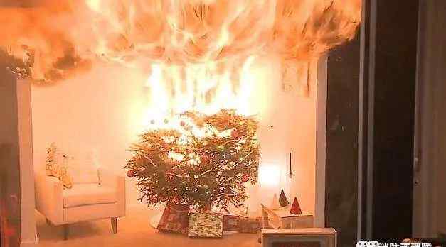圣诞树的图片 可怕！30秒一棵圣诞树烧掉一间房，这样的圣诞树更安全（附图片）