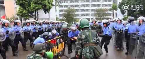 深圳武警公安联合演练处置暴乱 大场面大饱眼福，感叹：威武