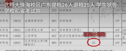 北师大珠海校区退档25人 为什么被退档