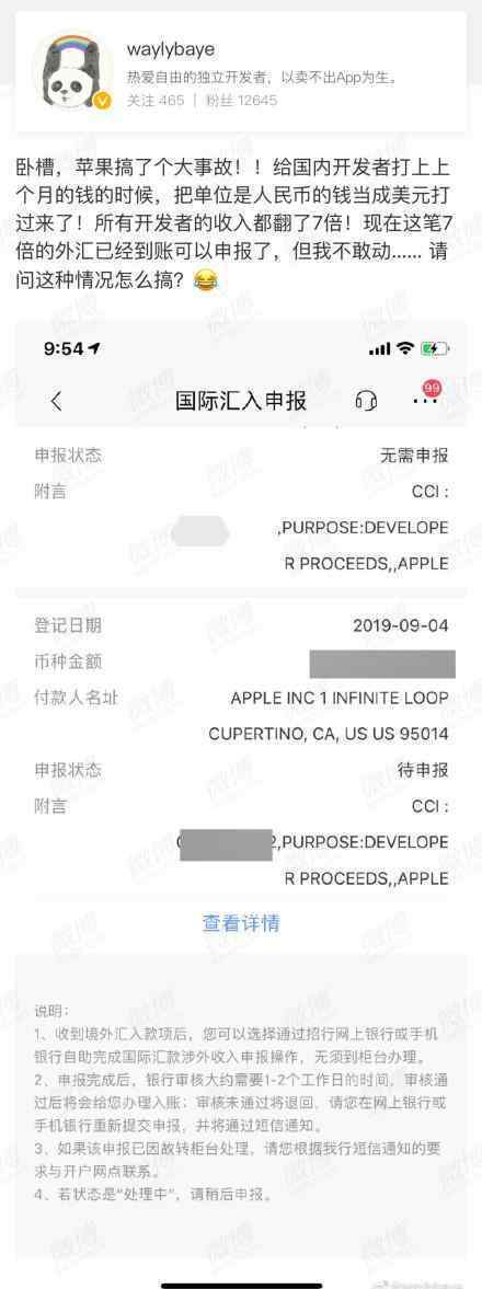 苹果错用美元支付工资 其工资收入翻了七倍