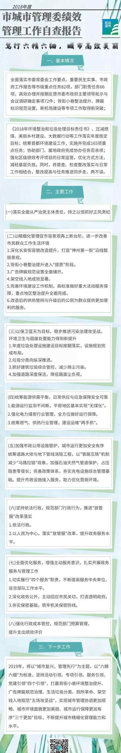 绩效自评报告 「2018年度」绩效管理工作自查报告