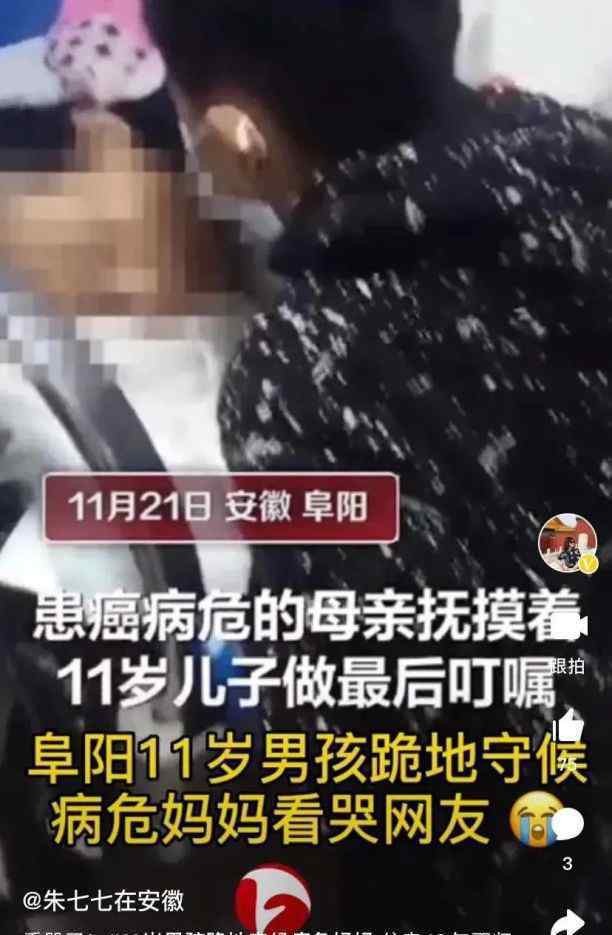 男孩跪守的母亲去世 父亲挂断电话 到底什么情况呢？