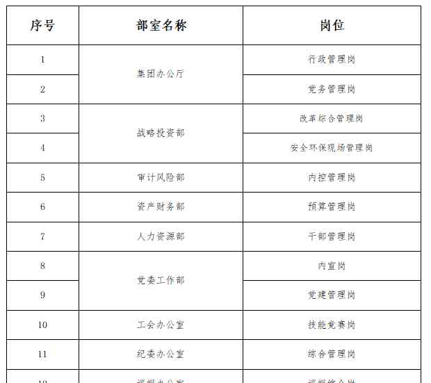 新兴际华集团 新兴际华集团内部招聘公告