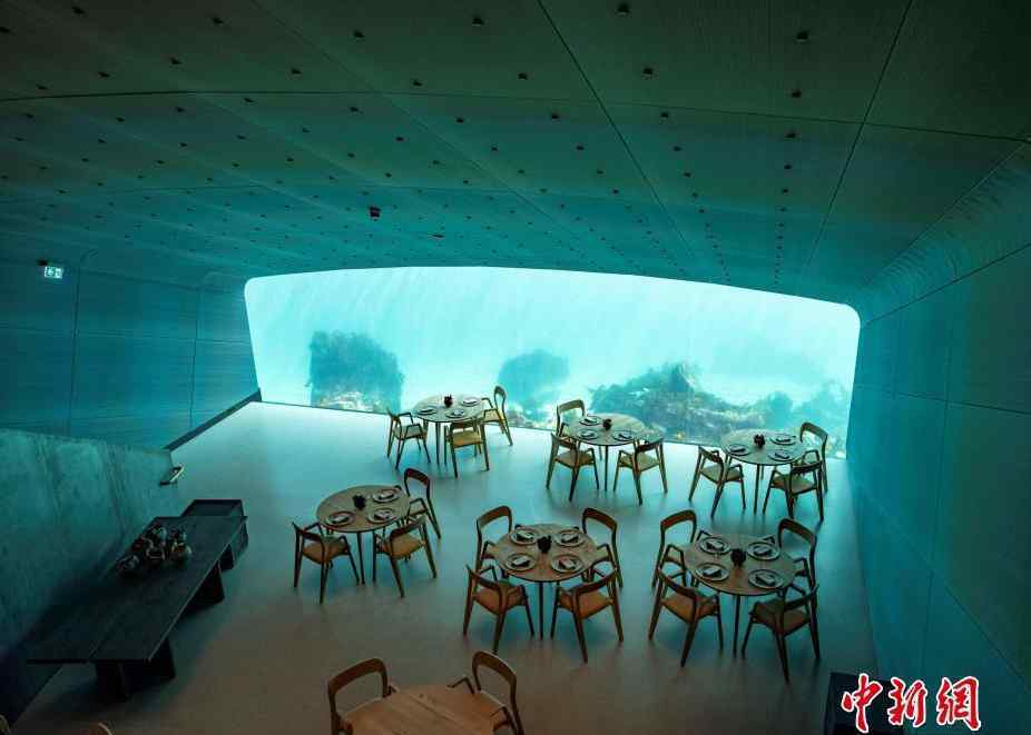 欧洲首家半水下餐厅 海洋餐厅”水下“