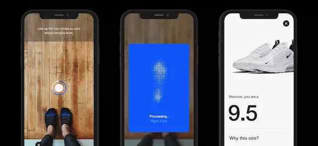 nike鞋码 耐克开发了一款新APP 可以帮消费者测量鞋码