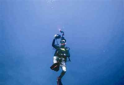未知水域 温州两潜水达人探索蓝色“国度” 称不作死不会死