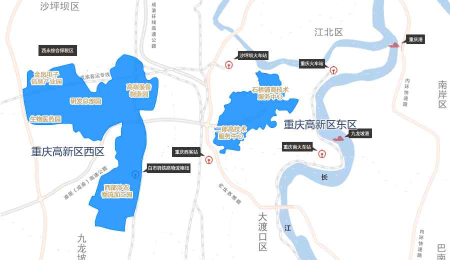 重庆高新区范围 重庆高新区：区位区划和定位