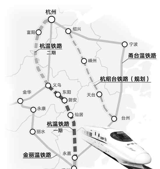 杭州至温州 杭州到温州只要1小时 这条高铁明年全线开工