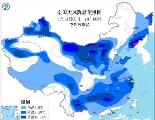 寒潮蓝色预警!多地降温超10℃  这些地区注意