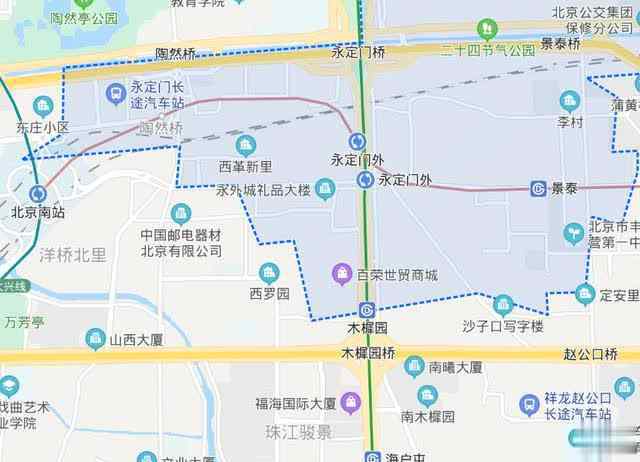 木樨园地铁 北京地铁8号线的木樨园站：地跨丰台、东城两区，西侧是世茂百荣