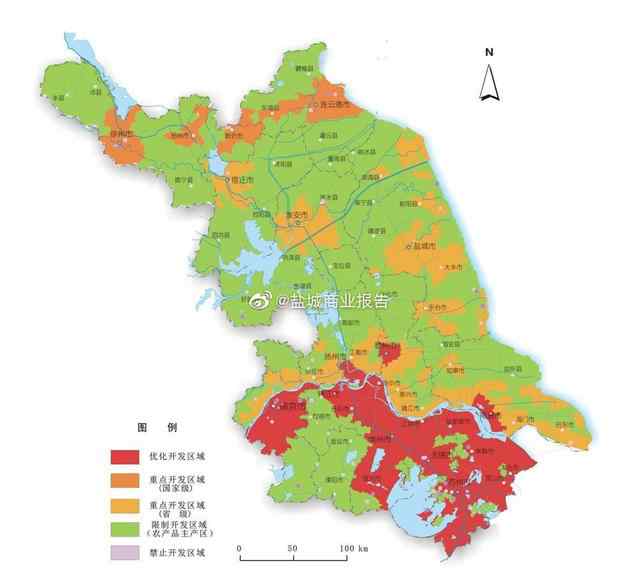 江苏重新规划地级市 江苏省各地市主体功能区划分重新调整