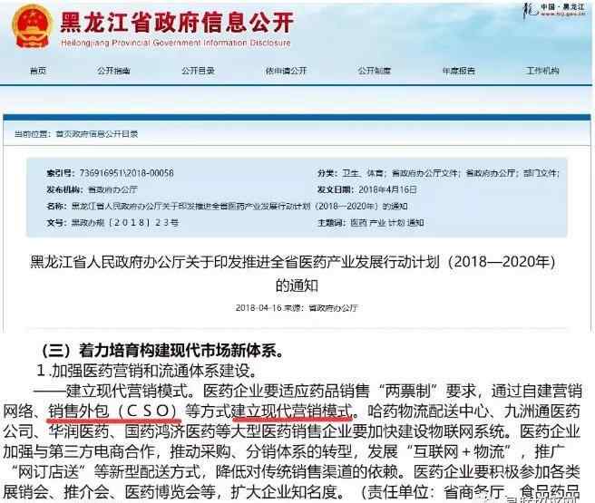 cso 药企搞CSO是未来方向还是“过票洗钱”？