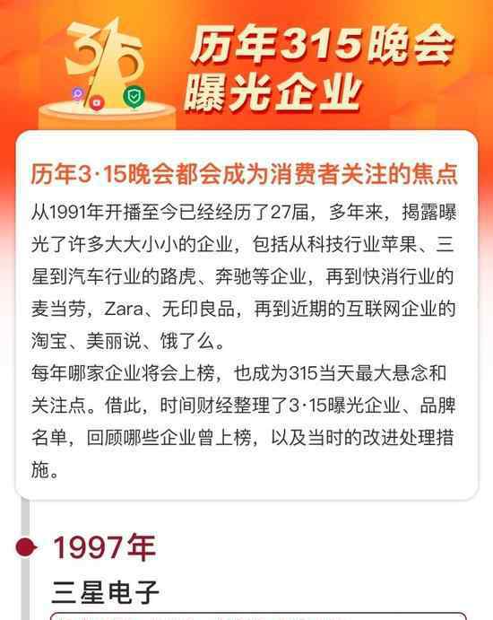 315晚会曝光企业 2018年315晚会曝光名单会有哪些？盘点历年315晚会曝光名单