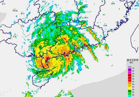 彩虹台风 “彩虹”登陆 15年10月袭击广东最强台风