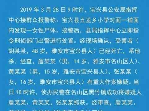 雅安宝兴县杀人案事件 为什么杀人原因真相何在？