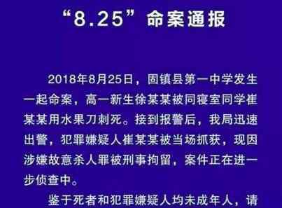 安徽新生刺死室友 悲剧真相简直令人痛心